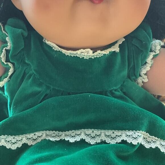 Mattel’s First Edition CPK 13" Doll Baby Green Dress Cabbage Patch Kids - Picture 4 of 13
